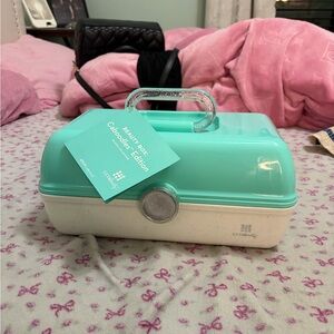 Caboodles Mint and Cream Vanity Organizer